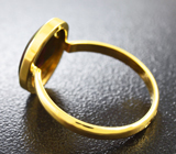 Золотое кольцо с превосходным черным опалом 1,62 карат Золото