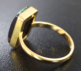 Золотое кольцо с австралийским болдер опалом 5,68 карат Золото