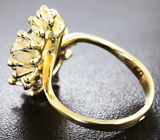 Золотое кольцо с ограненными эфиопскими опалами 3,23 карат и бриллиантами Золото