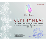 Приз за 5 место — сертификат на 3000 рублей 