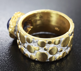 Серебряное кольцо с синим сапфиром Серебро 925