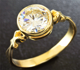 Золотое кольцо с муассанитом 1,22 карат Золото