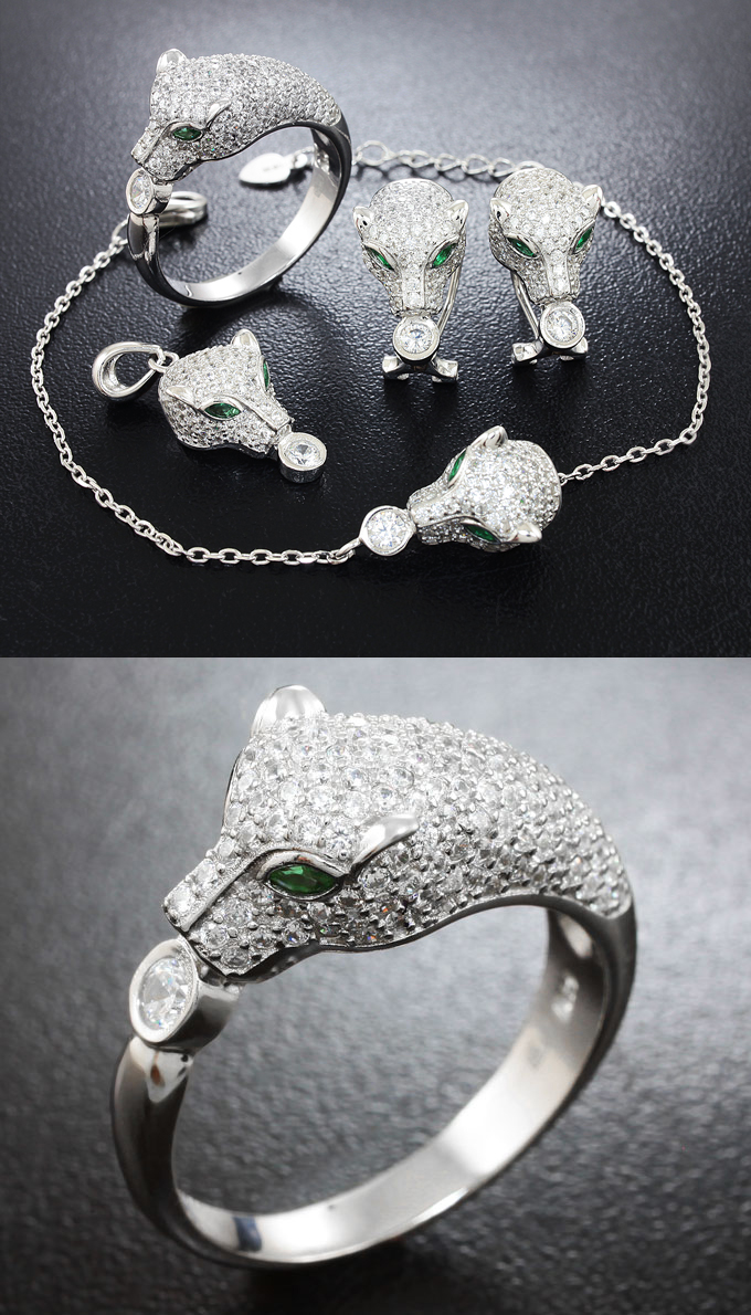 Серебряный комплект «Тигры»