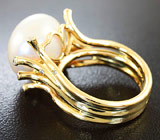 Кольцо с морской жемчужиной и бриллиантами Золото