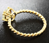Золотое кольцо с муассанитом 1,1 карат Золото