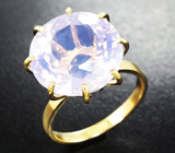 Золотое кольцо с лавандовым аметистом авторской огранки 11,1 карат Золото