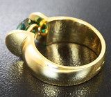Массивное золотое кольцо с насыщенным муассанитом 2,32 карат Золото