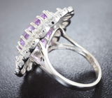 Замечательное серебряное кольцо с аметистом Серебро 925