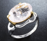 Серебряное кольцо с морганитом Серебро 925