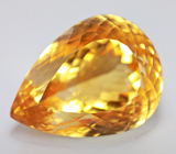 Кольцо с цитрином и сапфирами Золото