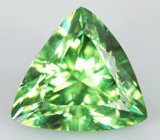 Кольцо с уральским демантоидом