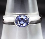 Кольцо с редкой синей шпинелью