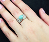 Серебряное кольцо с ларимаром Серебро 925