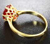 Золотое кольцо с мексиканским огненным опалом Золото
