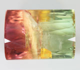 Кольцо c трехцветными турмалином