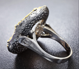 Серебряное кольцо с рубином, перидотом и цитрином Серебро 925