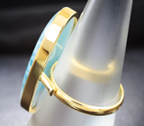 Золотое кольцо с доминиканским ларимаром 16,35 карат Золото