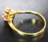 Золотое кольцо с розовым муассанитом 0,79 карат Золото