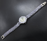 Часы с танзанитами на серебряном браслете Серебро 925