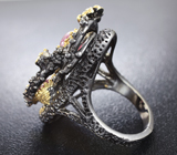 Серебряное кольцо с сапфирами Серебро 925