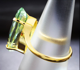 Золотое кольцо с зеленым аметистом 10,41 карат Золото