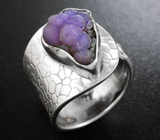 Серебряное кольцо с виноградным агатом Серебро 925