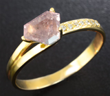 Золотое кольцо с уральским александритом 1,47 карат и бриллиантами Золото