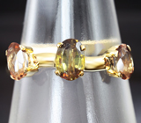 Золотое кольцо с андалузитами 1,25 карат Золото