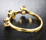 Золотое кольцо с андалузитами 1,25 карат Золото