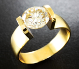 Массивное золотое кольцо с муассанитом 2,34 карат Золото