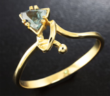Золотое кольцо с уральским александритом 0,4 карат Золото