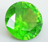 Крупный! Топовый цвет! Уральский демантоид 2,19 карат 