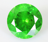 Крупный! Топовый цвет! Уральский демантоид гранат 2,41 карат 