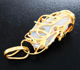 Золотой кулон с австралийским белым опалом 8 карат Золото