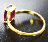 Золотое кольцо с рубином 2,31 карат Золото
