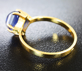 Золотое кольцо с синим сапфиром 3,73 карат Золото