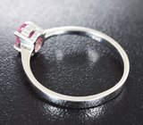 Серебряное кольцо с рубеллитом турмалином Серебро 925