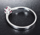 Серебряное кольцо с рубеллитом турмалином Серебро 925