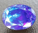 Кольцо c ограненными опалами и разноцветными сапфирами