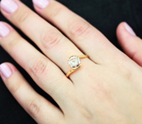 Золотое кольцо с розовым муассанитом 1,52 карат Золото