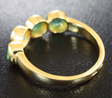Золотое кольцо с уральскими изумрудами 0,85 карат Золото