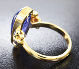 Золотое кольцо с крупным танзанитом 7,64 карат Золото