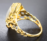 Золотое кольцо с крупным эфиопским опалом 6,02 карат Золото