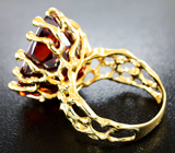 Эксклюзивный камень! Золотое кольцо с крупным сфалеритом 29,28 карат и бриллиантами Золото