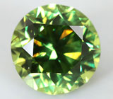 Кольцо c уральским демантоидом