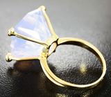 Золотое кольцо с лавандовым аметистом авторской огранки 17,63 карат Золото