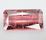 Кольцо с крупным оранжевато-красным турмалином