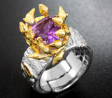 Серебряное кольцо с аметистом Серебро 925