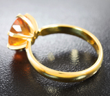 Золотое кольцо с ограненным мексиканским опалом 1,9 карат Золото