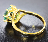 Золотое кольцо с крупным муассанитом 4,6 карат Золото